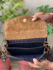 Sac à main en cuir véritable fourrure de vache fait à la main, sac à main élégant pour femmes, sac à bandoulière cheveux sur sacs en cuir - Product Image 6