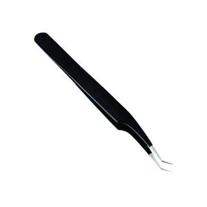 Fantastique professionnel pince à épiler d'extension de cils pince à cils en acier inoxydable faite à la main pince à épiler à sourcils - Product Image 1