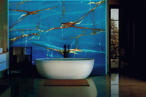Plans de travail modernes personnalisés pour cuisines et salles de bain, en quartz artificiel Calacatta, pour projets hôteliers, panneaux muraux préfabriqués découpés Carrara - Product Image 1