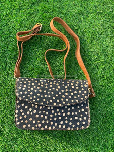 Nouveau Style occidental imprimé Animal fourrure cuir sacs à bandoulière de haute qualité à la mode véritable fourrure animale cuir fronde côté sacs à main - Product Image 3