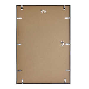 Cadre photo en plastique noir DIN A2 sur mesure 42 x 59,4 cm, en ABS, métal, bois, PS, verre, papier, à des fins décoratives - Product Image 4