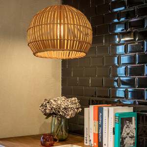 Vietrustic fournisseur qualifié abat-jour pour abat-jour suspendu bambou rotin abat-jour cuisine pendentif éclairage - Product Image 3