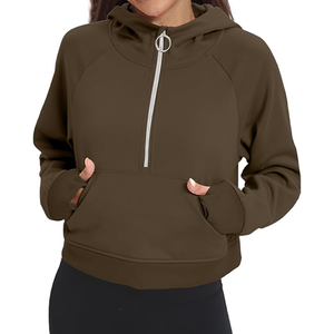 Prix pas cher Sweat à capuche grande taille pour femmes pull à capuche Streetwear mode logo personnalisé coton à manches longues - Product Image 3