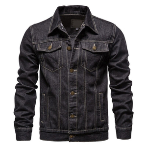 Veste en jean design personnalisé en usine OEM Streetwear veste en jean vintage pour hommes - Product Image 5