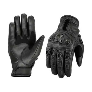 Gants de moto en cuir professionnels Gants de moto vintage en cuir véritable - Product Image 1