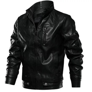 2025 nuevo abrigo de motocicleta de PU de talla grande para hombre, chaqueta de cuero de lona de camuflaje, Frente para exteriores, temporada de invierno, hombres y mujeres, adecuado - Product Image 2