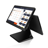 15/15.6 Inch I5-8250U Dual Screen Cash Retail Restaurant System Windows 10/11 WIFI Touch All-in-One POS Terminal