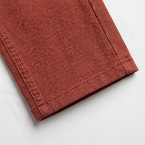 Pantalon moderne anti-rides, couleur personnalisée, ourlet ouvert, taille élastique, poches zippées, détails intelligents, uni, teinture unie, pantalon formel décontracté - Product Image 6