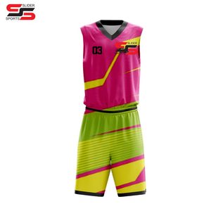 Uniforme de basket-ball pour hommes sur mesure de conception unique, uniforme de maillot de basket-ball de vêtements de sport pour jeunes personnalisé avec sublimation - Product Image 1