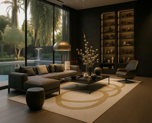 Tapis tufté à la main en coton de luxe le plus vendu tapis surdimensionné en forme de pile haut de gamme 3D de style contemporain en vente - Product Image 1