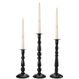 Trending <b>Black</b> Color <b>Candle</b> <b>Stick</b> Holder for Home Decor Weddings Christmas Dining Table Centrepiece - Product Image 1