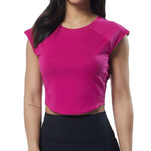 Top qualité personnalisé imprimé à manches courtes dames haut court pour les femmes t-shirt coton filles haut court vêtements d'été femmes - Product Image 5