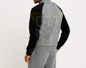 Survêtements pour hommes de qualité supérieure tendance mode 100% coton motif solide respirant grande taille léger cordon hiver - Product Image 6