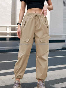 Nouvel Arrivage 2026 – Ensemble Deux Pièces Femme en Coton Kaki, Taille Haute, Coupe Droite, Dentelle Unie, Style Urbain – Fournisseur d'Usine OEM - Product Image 3