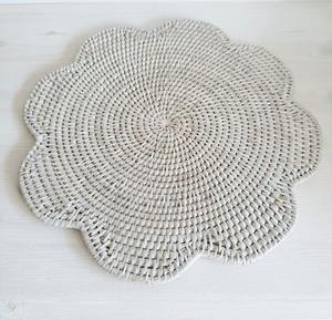 Mantel Individual de Ratán Más Vendido, Tejido a Mano, Redondo, de Mimbre, Tono Neutro, Decoración Rústica para Mesa de Comedor, Tapete de Fibra Natural para el Hogar - Product Image 2