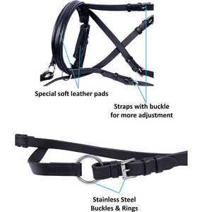 Cabecera de Cuero Genuino, Brida de Caballo Occidental, Equipo de Seguridad al Aire Libre, Novedad - Product Image 5