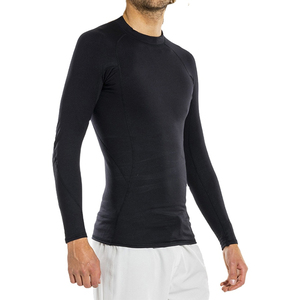 Dernier design de rashguard pour homme, vêtements de sport, couleur unie, manches longues, rashguard avec logo personnalisé, vente en gros, vêtements de sport pour la salle de sport - Product Image 1