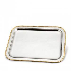 Plateau de service en acier inoxydable de qualité supérieure avec finition miroir parfait pour les accessoires d'hôtellerie et d'ustensiles de cuisine - Product Image 1