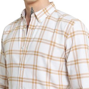 Camisa clásica a cuadros de algodón 100% para hombre, elegante, versátil, abotonada con patrón de cuadros llamativo, diseñada para la comodidad diaria - Product Image 6