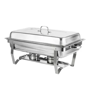 Other Hotel & Restaurant Supplies Food Warmer Serving Dish Buffet Catering Stainless Steel 9L Chaffing Chafing Dishes Buffet Set
