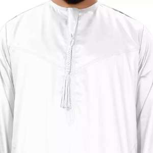 Robe Thobe décontractée pour enfants, tenue islamique quotidienne, polyester, longueur au sol, coupe ample, Eid - Product Image 2