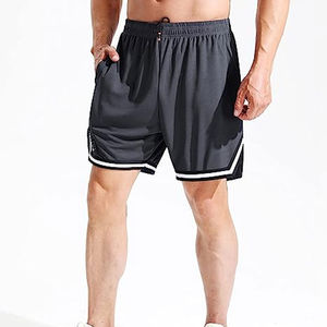 เอาชนะคุณภาพโพลีเอสเตอร์กางเกงขาสั้นมวยไทยตัดบางพร้อมกระเป๋า, กางเกงขาสั้นยิมถักแห้งเร็วระบายอากาศสั้นที่กําหนดเอง - Product Image 5