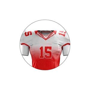 Vêtements de football américain personnalisables de haute qualité Uniforme à séchage rapide à manches courtes avec nouveau design Service OEM respirant Vente en gros - Product Image 2