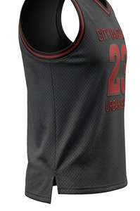 Maillot de basket-ball en mesh avec logo personnalisé, séchage rapide, respirant, sans manches, uniforme d'équipe - Product Image 3