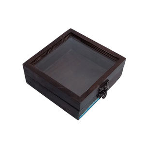 Boîte en bois avec flocage rouge Vente chaude Cadeaux et artisanat Boîtes en bois Signes muraux fabriqués en Inde - Product Image 6