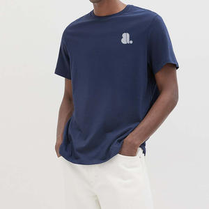 เสื้อยืดคัสตอม พิมพ์โลโก้ตามสั่ง เสื้อยืดคอกลม แขนสั้น ผ้าฝ้าย 100% เสื้อยืดผู้ชายแบบเรียบ - Product Image 1