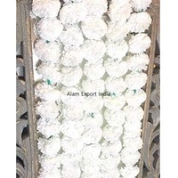 Karangan Bunga Marigold Buatan Warna Asli Alam Manufacturer, Dekorasi Untaian Bunga Tahan Air Gaya Alami untuk Halloween
