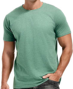 T-shirt de fitness en coton épais pour hommes Logo brodé de haute qualité Stylish Casual Short Sleeve Fit - Product Image 2