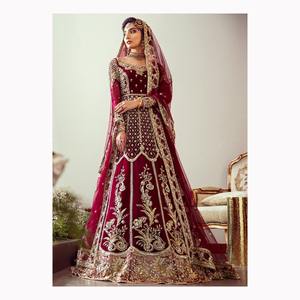 OEM de alta calidad 3 uds personalizado Salwar Kameez boda impreso mujeres trajes de lujo con estilo paquistaní Shalwar Kameez trajes vestidos - Product Image 1