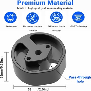 Outdoor Portable Starlink Mini <b>adapter</b> Bracket, Aluminum Alloy Base Signal Support Stand for Camping and RV - Product Image 4