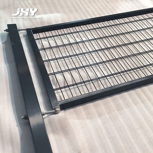 Portails de sécurité horizontaux soudés 656 à double <span class=keywords><strong>battant</strong></span>, galvanisés, anti-escalade, en treillis métallique double fil, à bon <span class=keywords><strong>prix</strong></span> - Product Image 4