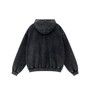 Sudadera con Capucha de Invierno, Algodón y Poliéster, Estilo Desgastado, OEM, Marca Privada, Entrega Rápida, Impresión Personalizada, Ropa Urbana - Product Image 3