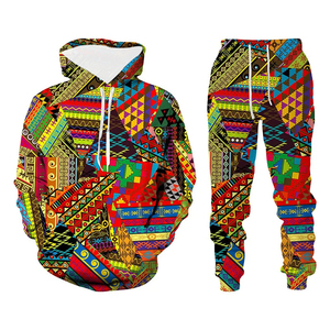 เสื้อสเวตเชิ้ตคู่รักสไตล์อินเดียพิมพ์ลายแบบซับลิเมชั่นสั่งทำพิเศษ ไซส์ใหญ่ สำหรับฤดูใบไม้ผลิและฤดูใบไม้ร่วง ชุดเซ็ต 2 ชิ้น เสื้อฮู้ดผู้ชาย - Product Image 6