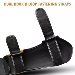 Equipo de entrenamiento MMA impermeable de la más alta calidad para niños y adultos, venta al por mayor, protector de espinilleras de cuero, protección del empeine para peleas de boxeo - Product Image 3