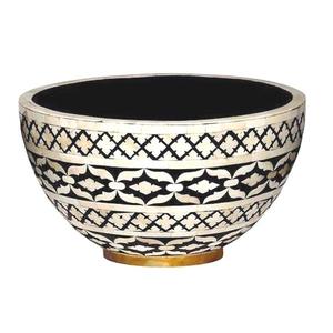 Dessus de table à manger serveur de nourriture décoratif bol de service en bois finition noyer fait à la main classique écologique fête mariage fruits - Product Image 5