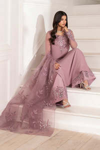 Elegante Vestido Maxi Lehenga Choli de Gasa Bordada con Adornos Hechos a Mano para Mujer, Ropa de Fiesta de Boda Pakistaní e India - Product Image 4