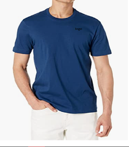 T-shirt Homme Slim Fit Formel à Manches Courtes Uni 100% Coton Tricoté Écologique Respirant Haute Qualité Personnalisable - Direct - Product Image 1