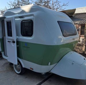 Remolque de caravana pequeño tipo lágrima, 45 kg, ligero, mini, moderno, en oferta, envío rápido - Product Image 4
