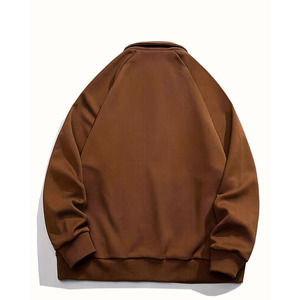 Men's Sporty Casual Half-<b>Zip</b> <b>Shirt</b> green Solid Color Regular Fit Collar & Zipper Detail Non-Stretch Fabric Casual wear - Product Image 6