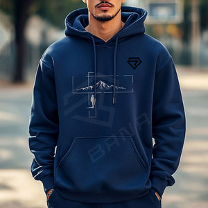 เสื้อฮู้ดเก็บความร้อนสำหรับผู้ชายสไตล์สตรีทผ้าฝ้าย100% ออกแบบได้เอง - Product Image 5