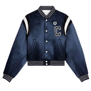 Wholesale Price Baseball <b>Jackets</b> Customizable Size <b>Short</b> Length Woven <b>Jackets</b> Cotton Filling Material Plain Dyed Crop Techniques - Product Image 1