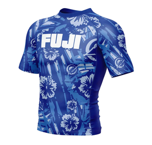 ชุดกีฬา BJJ MMA สำหรับผู้ชายเสื้อกันผดผื่นแขนสั้นระบายอากาศได้ป้องกันรังสียูวีตามสั่ง - Product Image 3