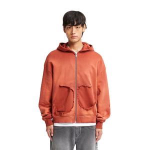 OEM 2025 hombres Casual Heavyweight invierno Zip-up sudaderas con capucha logotipo personalizado francés Terry 100% algodón Streetwear - Product Image 3