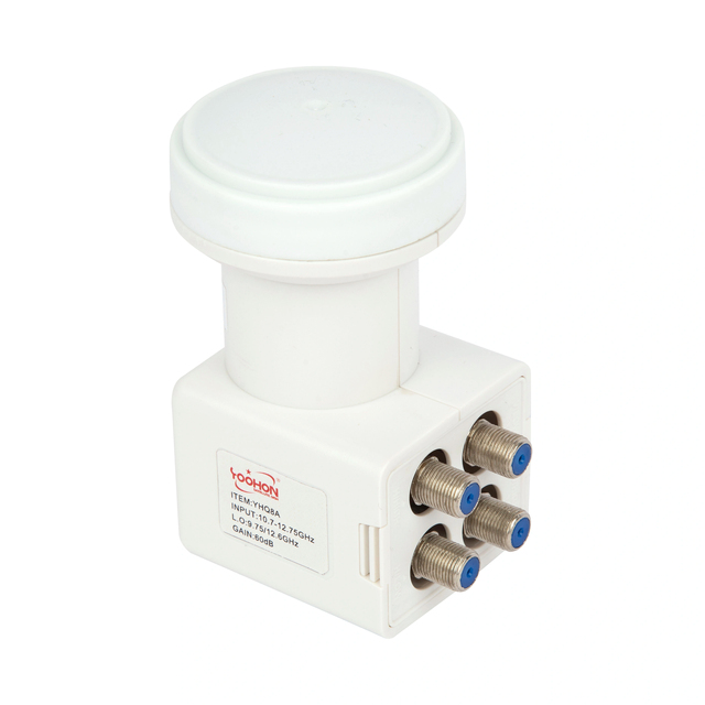 High Performance Quad LNB for Crystal Clear Reception on Satellite TV Receivers Enhances TV Signal Quality