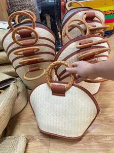 VIETNAM HECHO A MANO 100% NATURAL SEAGRASS BOLSOS Eco Bag Seagrass-Bolsa de compras Moda Ecológico - Product Image 2