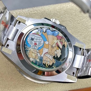 Montre numérique de luxe unisexe avec cadran orné de pierres précieuses, boîtier en acier inoxydable 904L, verre saphir, lumineuse, résistance à l'eau 10 bars - Product Image 2